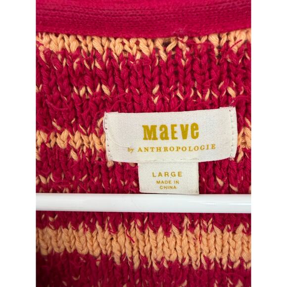 Anthropologie Maeve Tweed Sleeveless Full Zip Sweater Vest Large - Picture 5 of 5